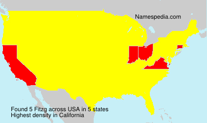 Surname Fitzg in USA Surname Fitzg in USA