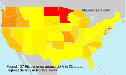 Surname Fitzsimonds in USA Surname Fitzsimonds in USA