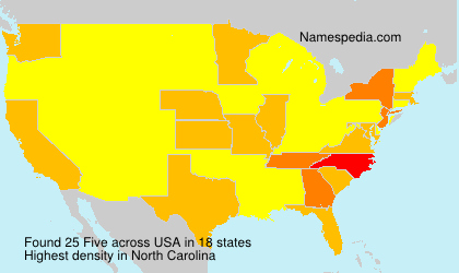 Surname Five in USA Surname Five in USA