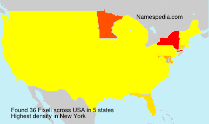 Surname Fixell in USA Surname Fixell in USA