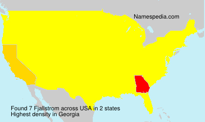 Surname Fjallstrom in USA Surname Fjallstrom in USA