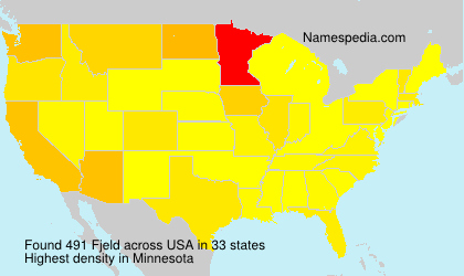 Surname Fjeld in USA Surname Fjeld in USA