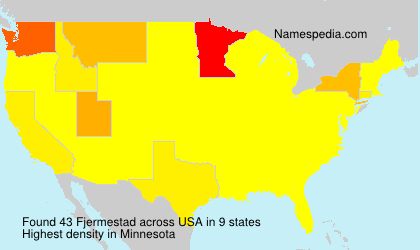 Surname Fjermestad in USA Surname Fjermestad in USA