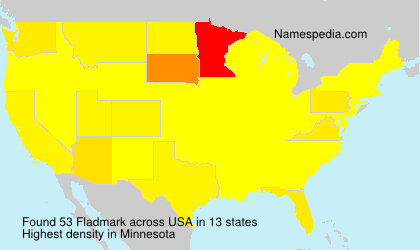 Surname Fladmark in USA Surname Fladmark in USA