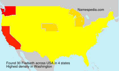 Surname Fladseth in USA Surname Fladseth in USA