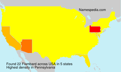 Surname Flambard in USA Surname Flambard in USA