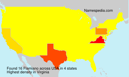 Surname Flamiano in USA Surname Flamiano in USA