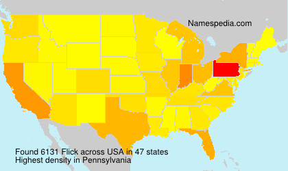 Surname Flick in USA Surname Flick in USA