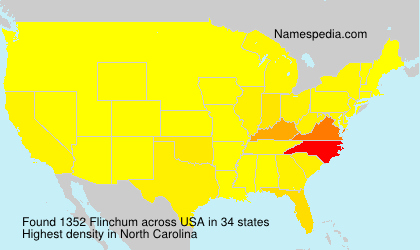 Surname Flinchum in USA Surname Flinchum in USA