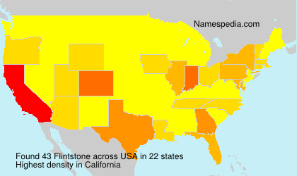 Surname Flintstone in USA Surname Flintstone in USA