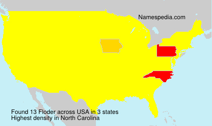 Surname Floder in USA Surname Floder in USA