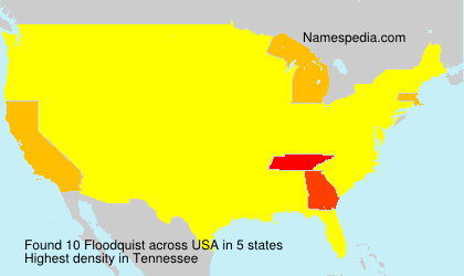 Surname Floodquist in USA Surname Floodquist in USA