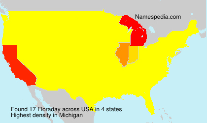 Surname Floraday in USA Surname Floraday in USA
