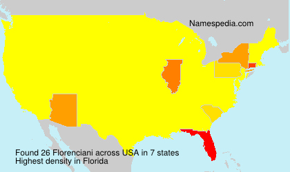 Surname Florenciani in USA Surname Florenciani in USA