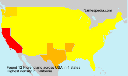 Surname Florenciano in USA
