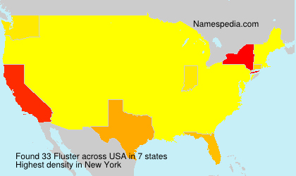 Surname Fluster in USA Surname Fluster in USA