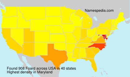 Surname Foard in USA Surname Foard in USA