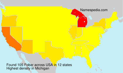 Surname Fobar in USA Surname Fobar in USA