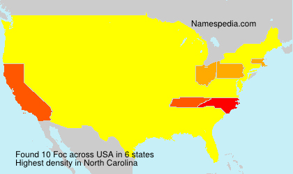 Surname Foc in USA Surname Foc in USA