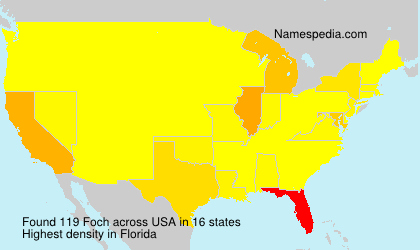 Surname Foch in USA Surname Foch in USA