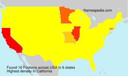 Surname Fockens in USA Surname Fockens in USA