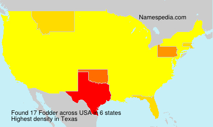 Surname Fodder in USA Surname Fodder in USA