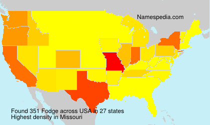 Surname Fodge in USA Surname Fodge in USA