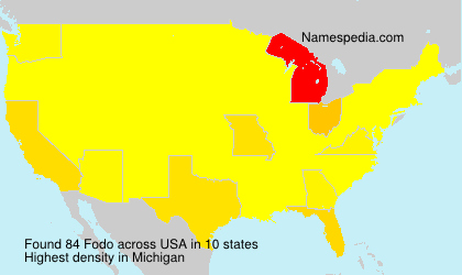 Surname Fodo in USA Surname Fodo in USA