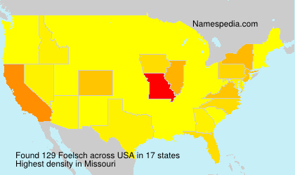Surname Foelsch in USA Surname Foelsch in USA