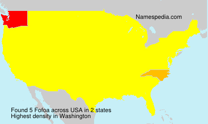 Surname Fofoa in USA Surname Fofoa in USA