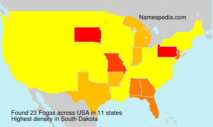 Surname Fogas in USA Surname Fogas in USA