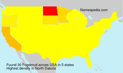 Surname Fogderud in USA Surname Fogderud in USA