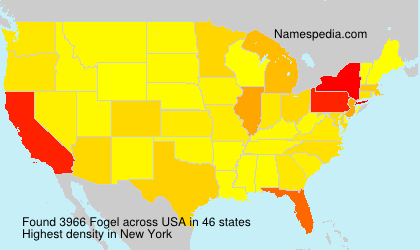 Surname Fogel in USA Surname Fogel in USA