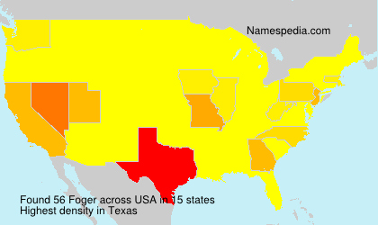 Surname Foger in USA Surname Foger in USA