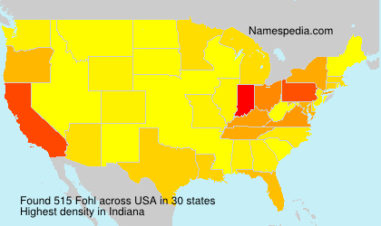 Surname Fohl in USA Surname Fohl in USA