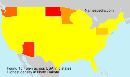 Surname Foien in USA Surname Foien in USA
