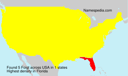 Surname Foigt in USA