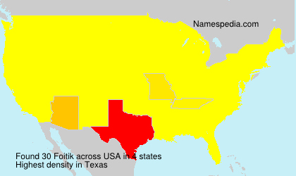 Surname Foitik in USA Surname Foitik in USA
