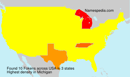 Surname Fokens in USA Surname Fokens in USA