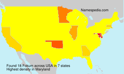Surname Fokum in USA Surname Fokum in USA
