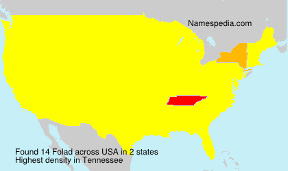 Surname Folad in USA Surname Folad in USA