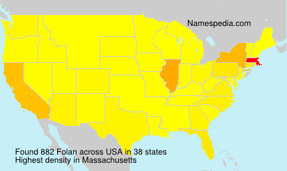 Surname Folan in USA Surname Folan in USA