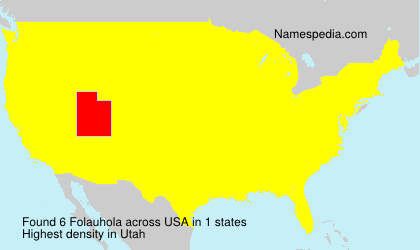 Surname Folauhola in USA