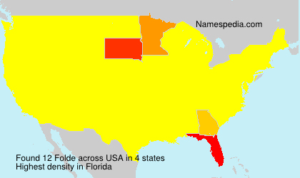 Surname Folde in USA Surname Folde in USA