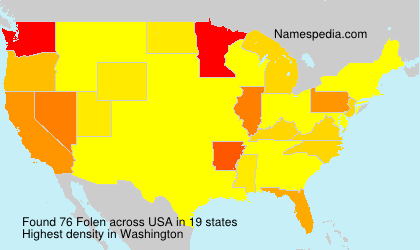 Surname Folen in USA Surname Folen in USA