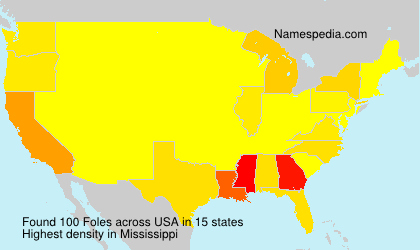 Surname Foles in USA Surname Foles in USA