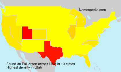 Surname Folkerson in USA Surname Folkerson in USA
