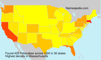 Surname Follansbee in USA Surname Follansbee in USA