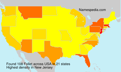 Surname Follet in USA Surname Follet in USA