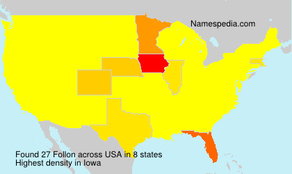 Surname Follon in USA Surname Follon in USA